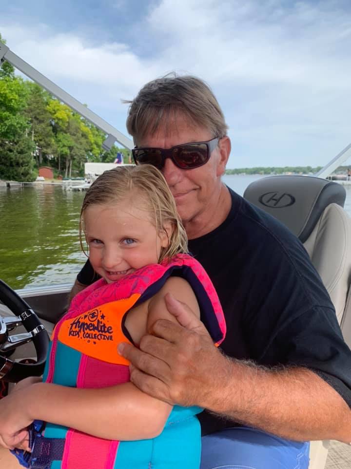 Gregg Elliott with granddaughter Caroline